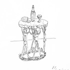Carotyd Table by Frances Lansing - Sketch